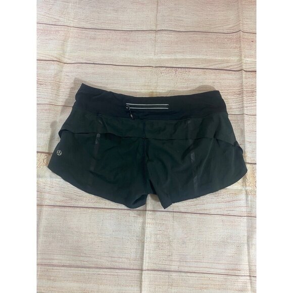 Lululemon Women's Black Athletic Speedy Active Shorts - 6 - Picture 8 of 11